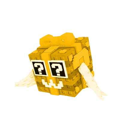 Gold Festive Lucky Block