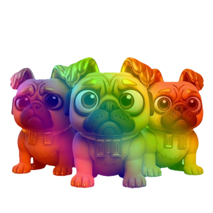 Rainbow Los Puggies